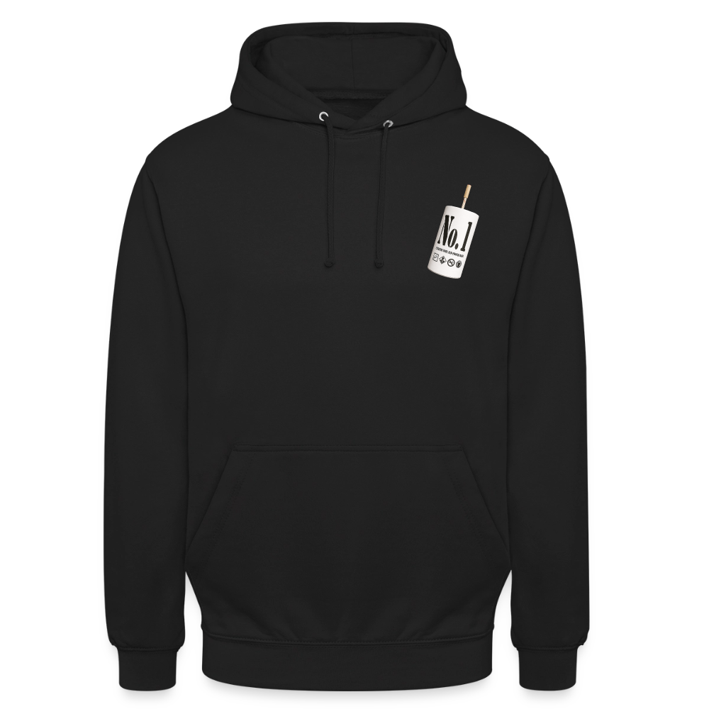 NO.1 Hoodie Schwarz - Schwarz