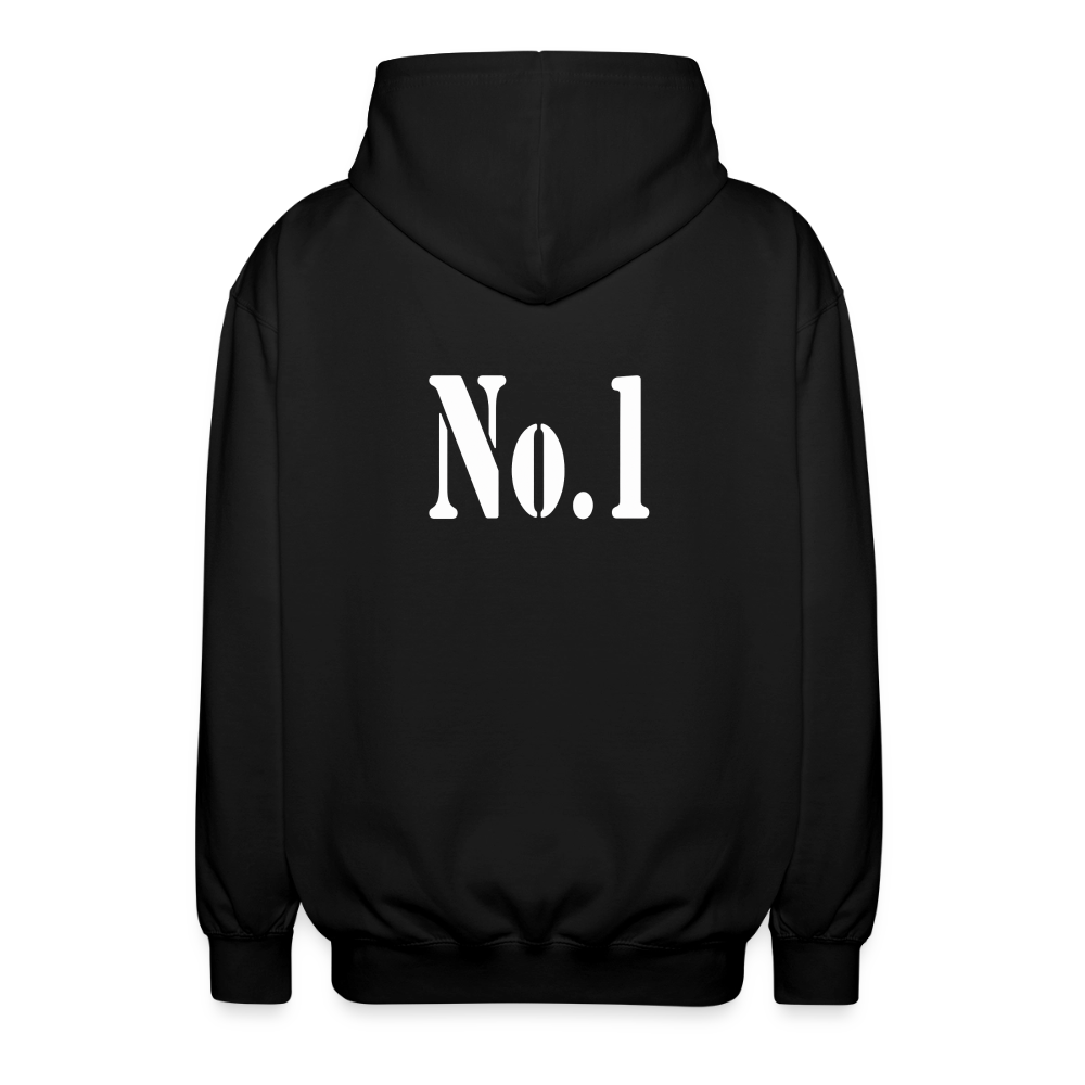 No.1 Zip Hoodie - Schwarz