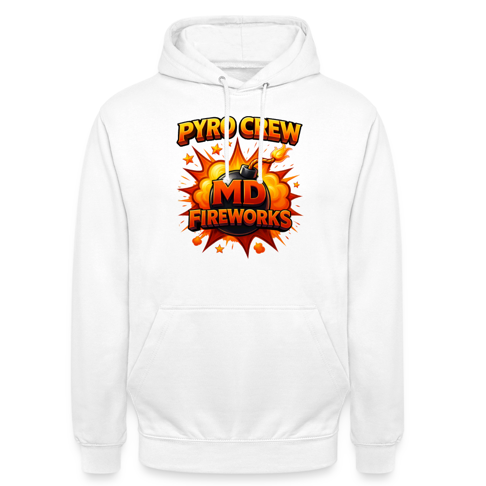 MD Fireworks "PYRO CREW" Hoodie - Weiß