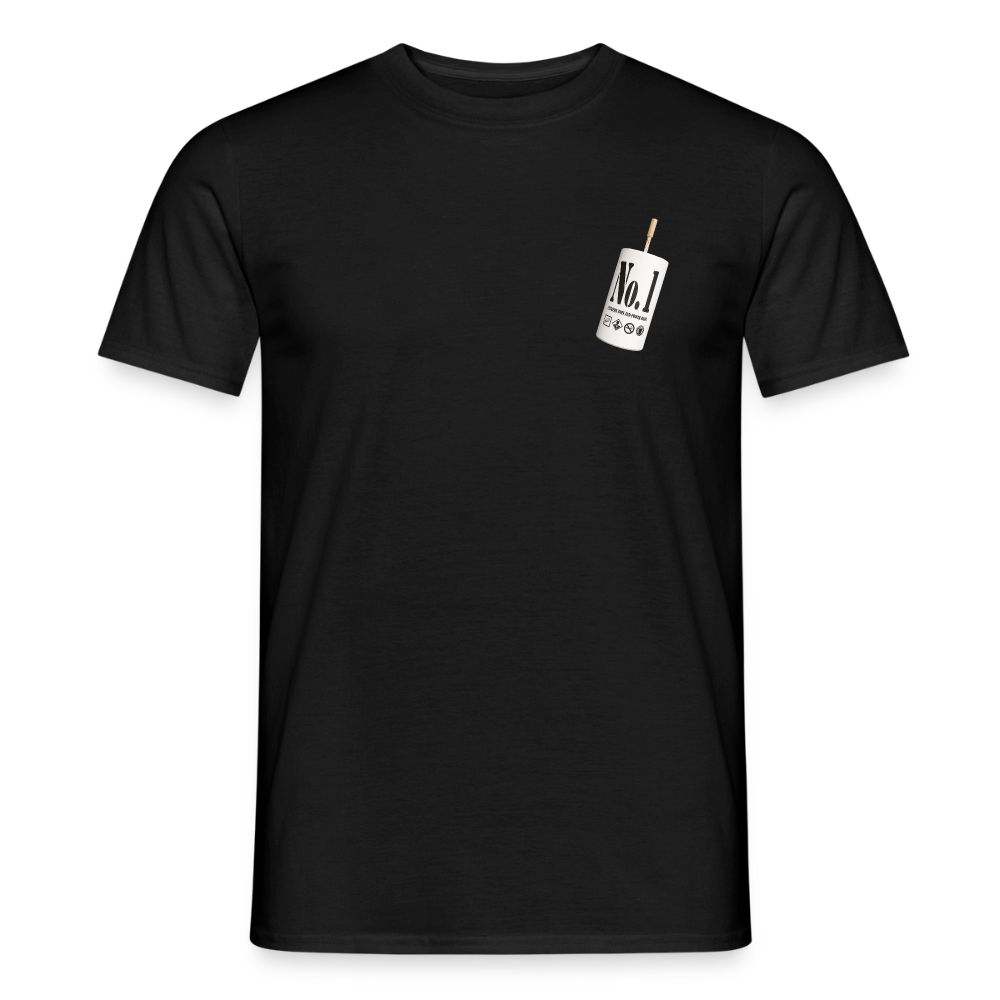 NO.1 T-Shirt Schwarz - Schwarz