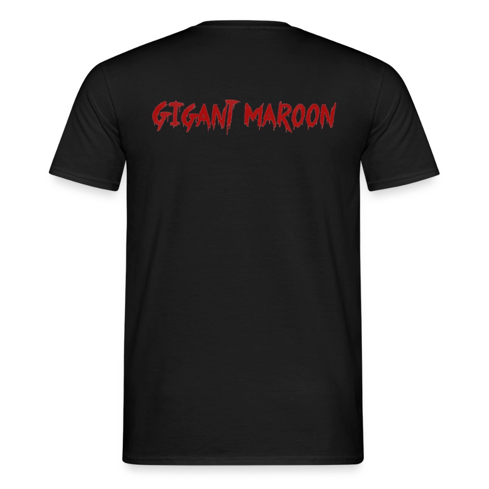 Gigant Maroon T-Shirt - Schwarz