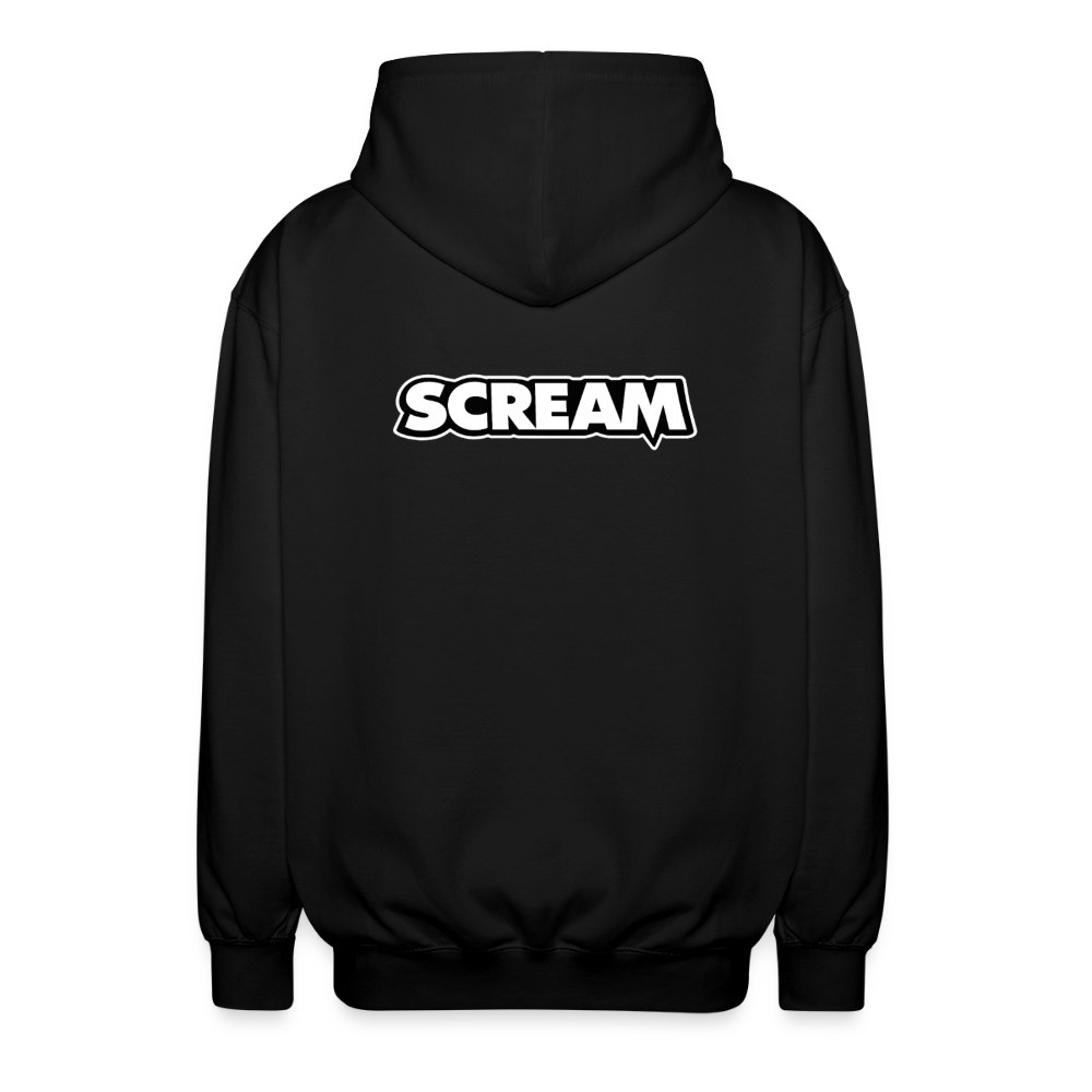 Scream Zip Hoodie - Schwarz