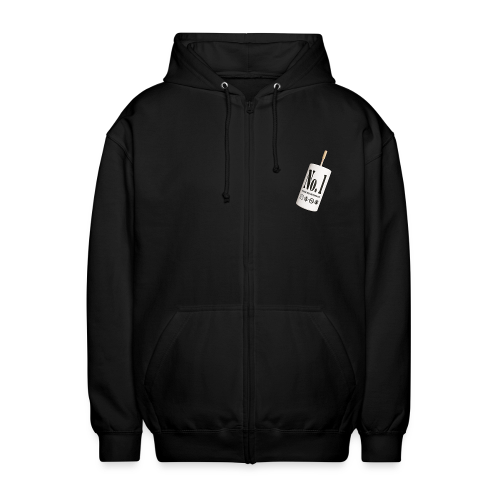 No.1 Zip Hoodie - Schwarz