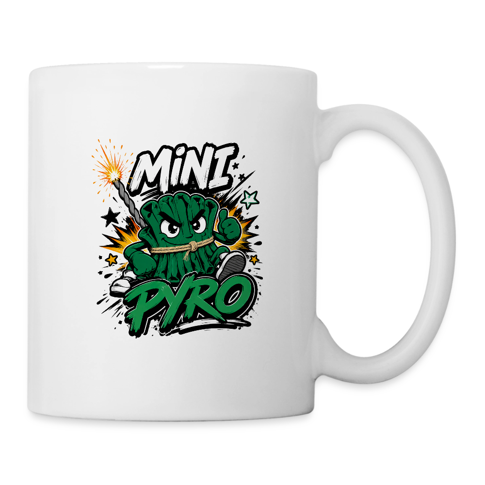Mini Pyro - Tasse - Weiß