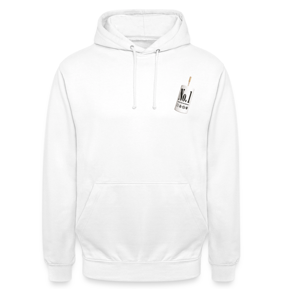 NO.1 Hoodie Weiß - Weiß