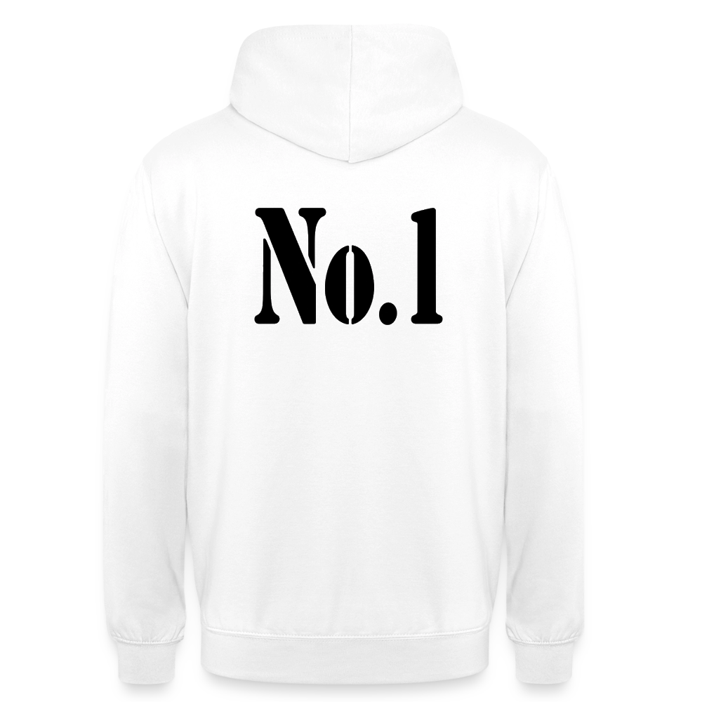 NO.1 Hoodie Weiß - Weiß