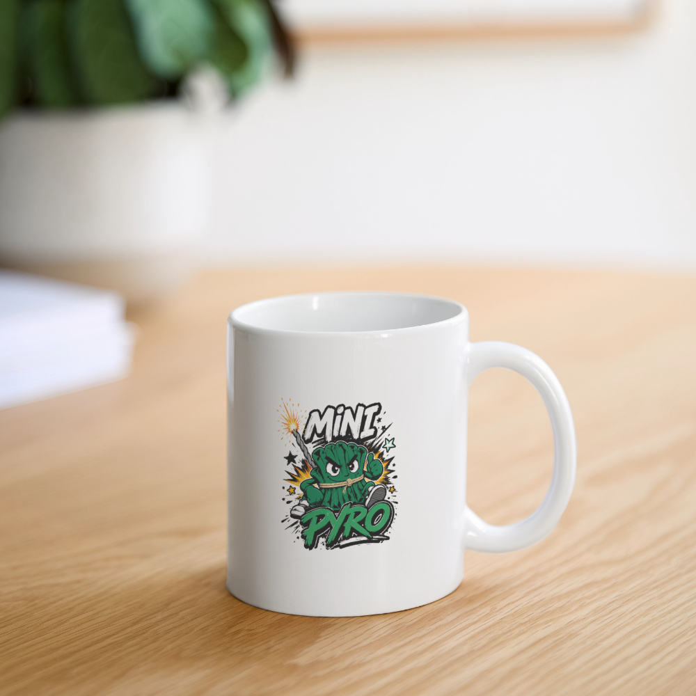 Mini Pyro - Tasse - Weiß
