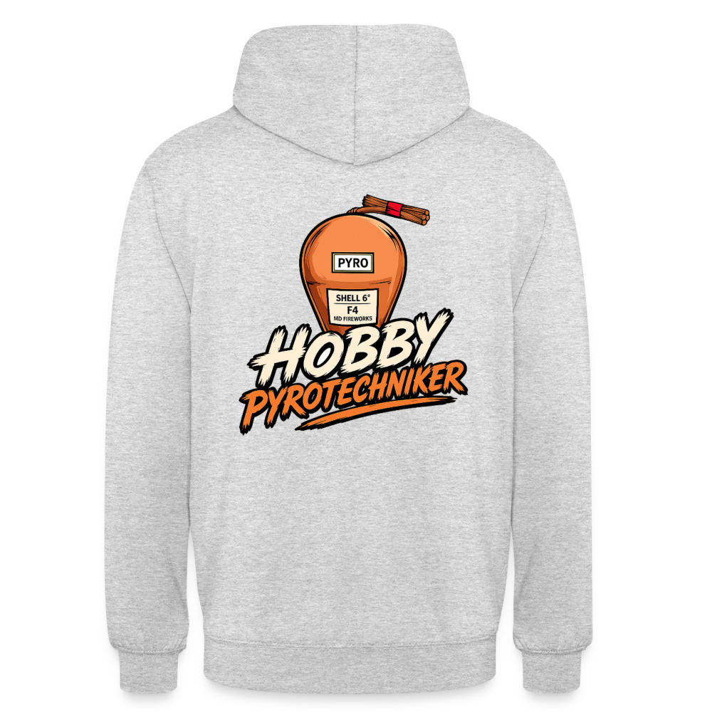 Hobby Pyrotechniker Hoodie - Hellgrau meliert