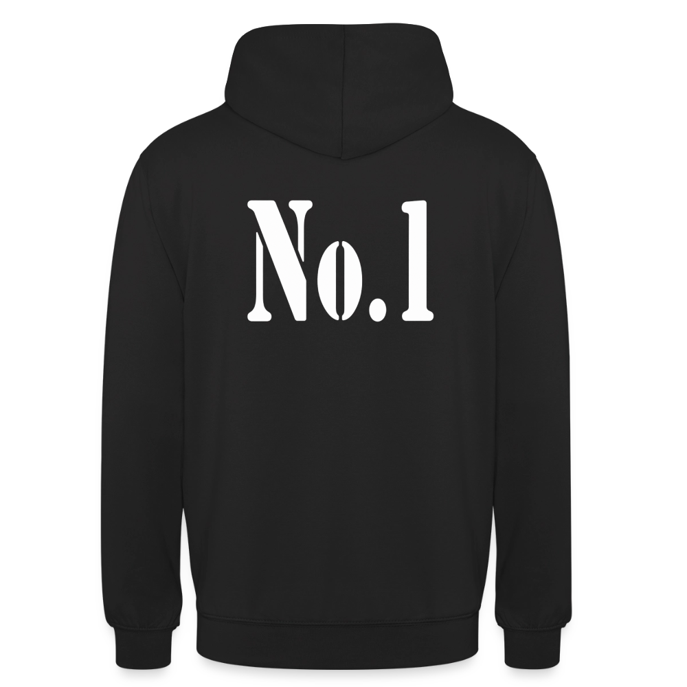 NO.1 Hoodie Schwarz - Schwarz